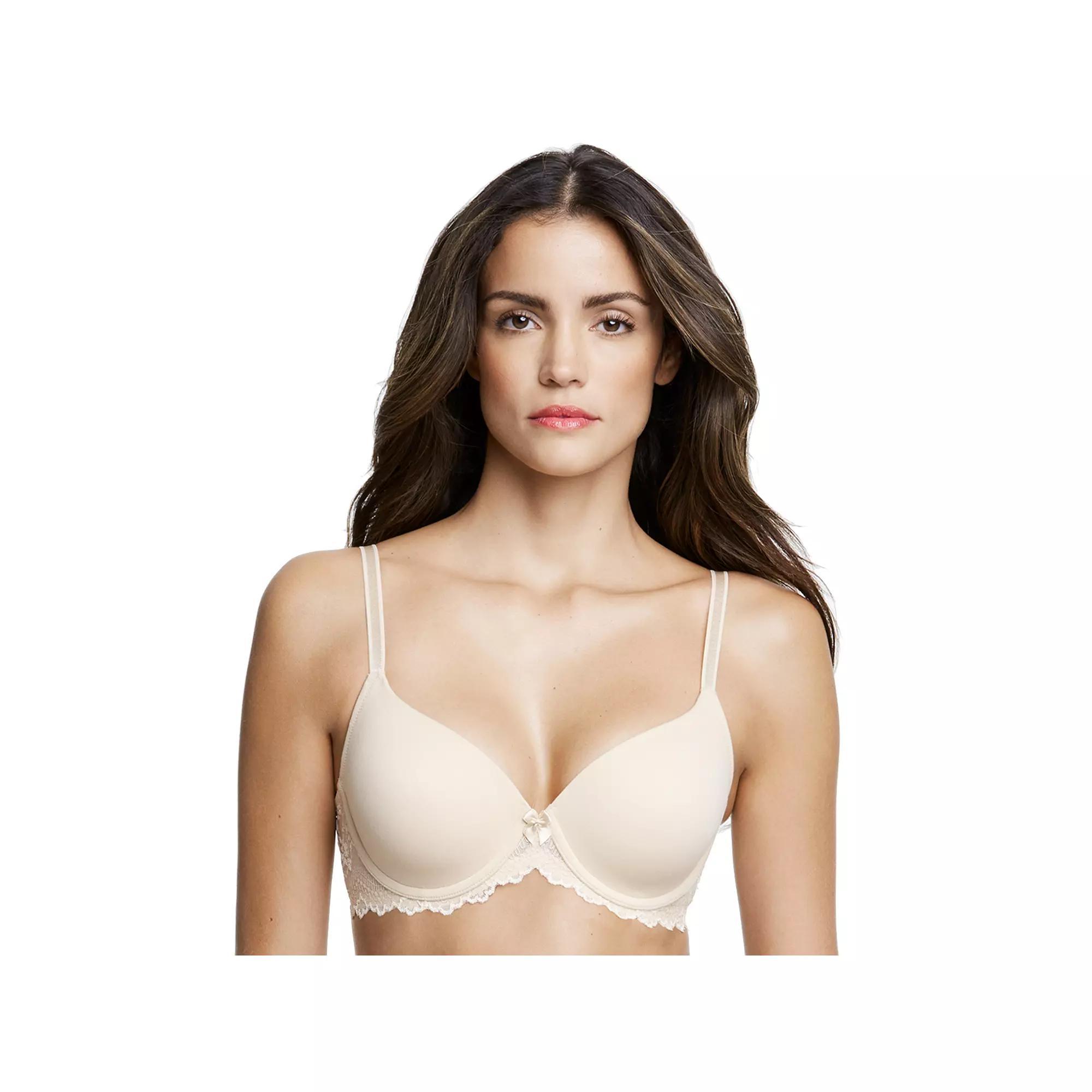 Dominique Lacee Back Smoothing Lace Frame Luxury T-Shirt Bra 3501, Women's, Size: 36 A, Latte Product Image
