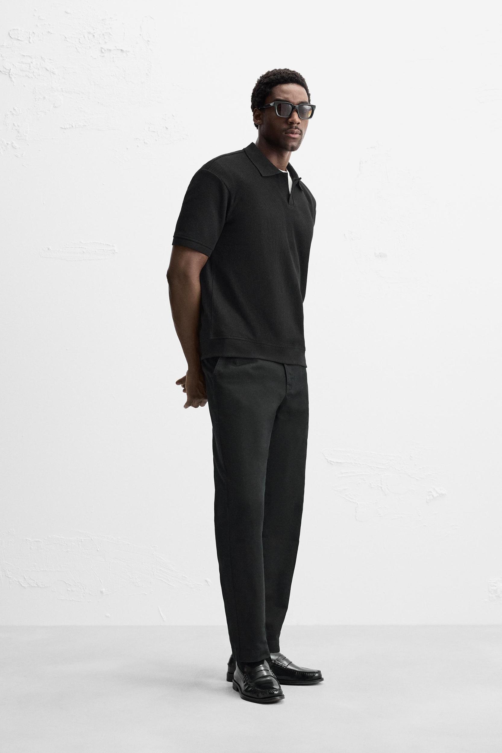 VERTICAL TEXTURED POLO Product Image