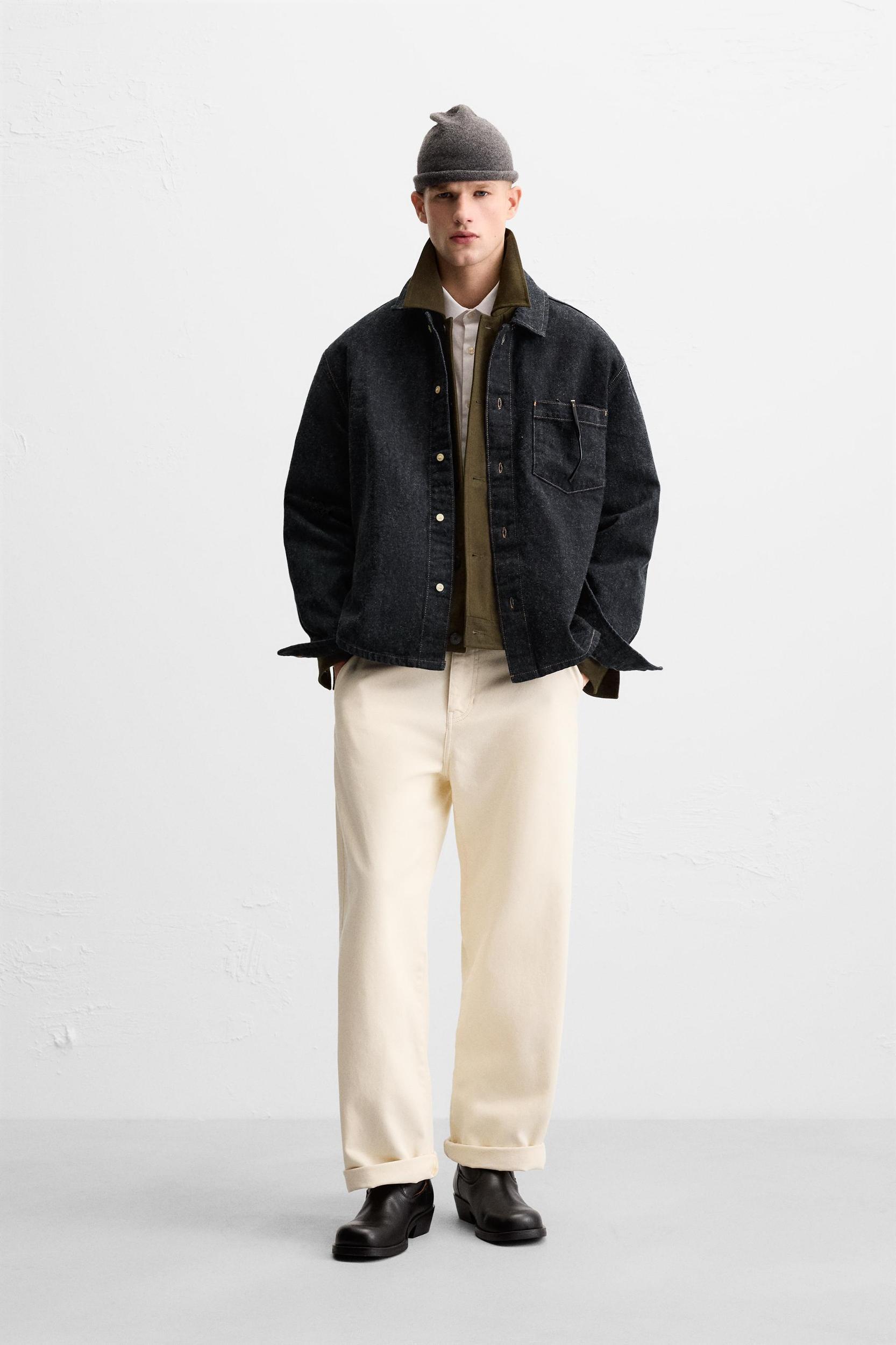 BRUSHED TEXTURE DENIM SHIRT Product Image