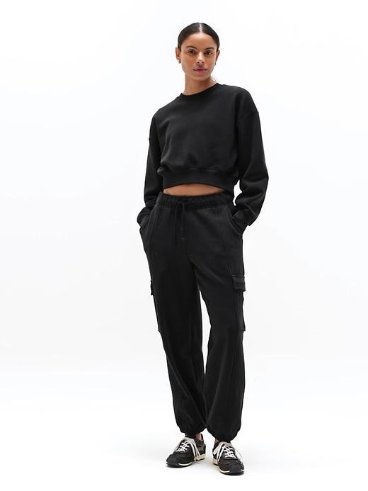 Heavyweight Terry Crop Crew Sweatshirt Product Image