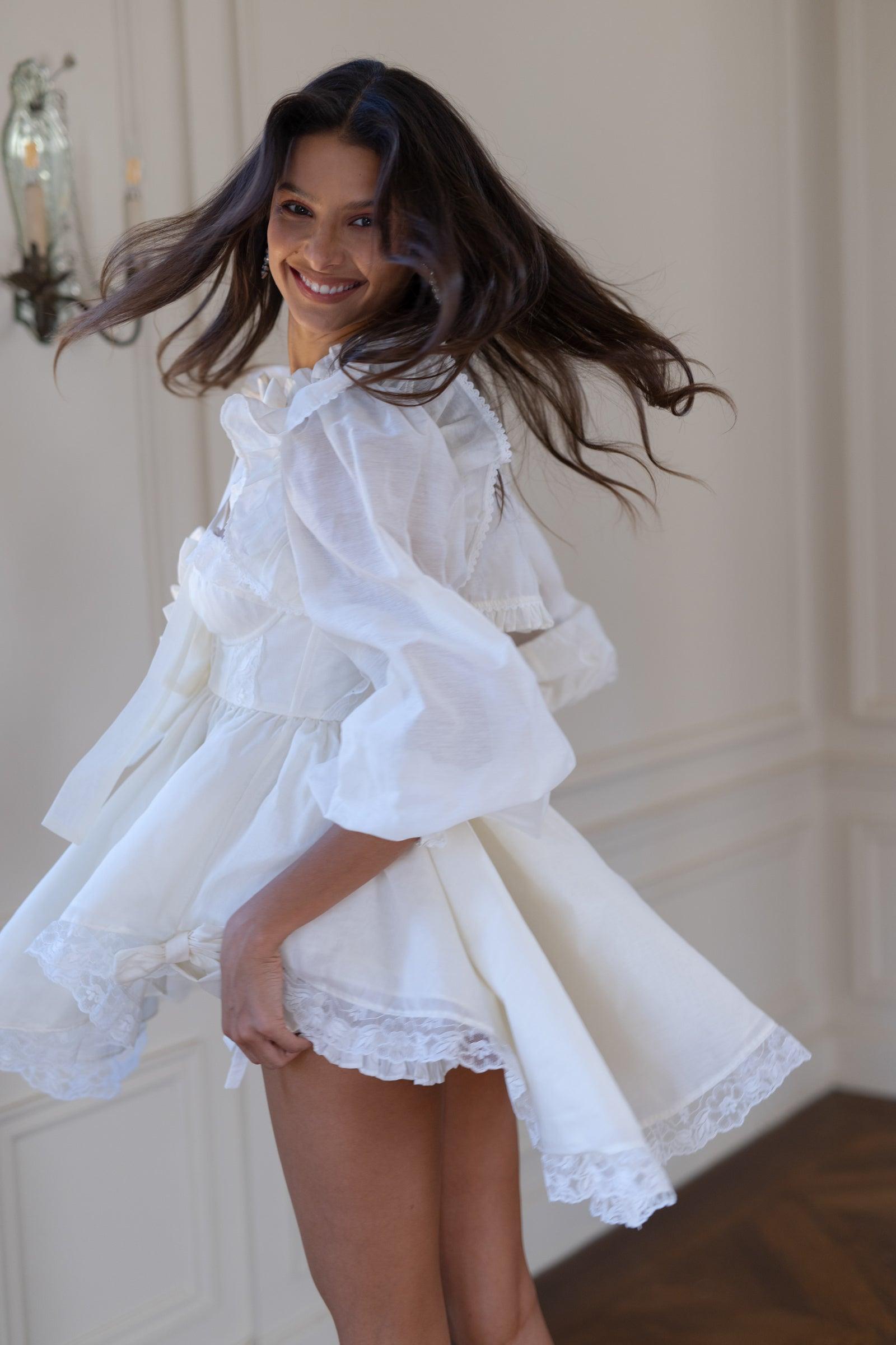 The Ivory Organdy Cake Shop Dress Product Image