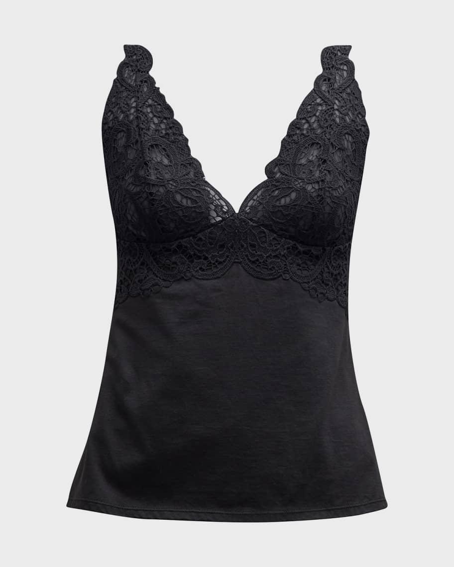 Bliss Harmony Lace-Trim Cotton Tank Product Image