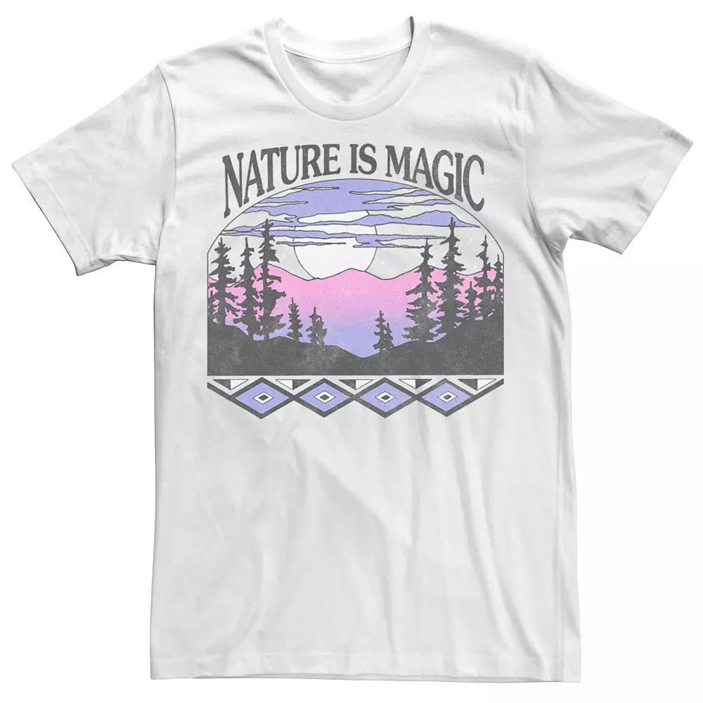 Men's Nature Is Magic Tribal Tee, Size: XXL, White Product Image