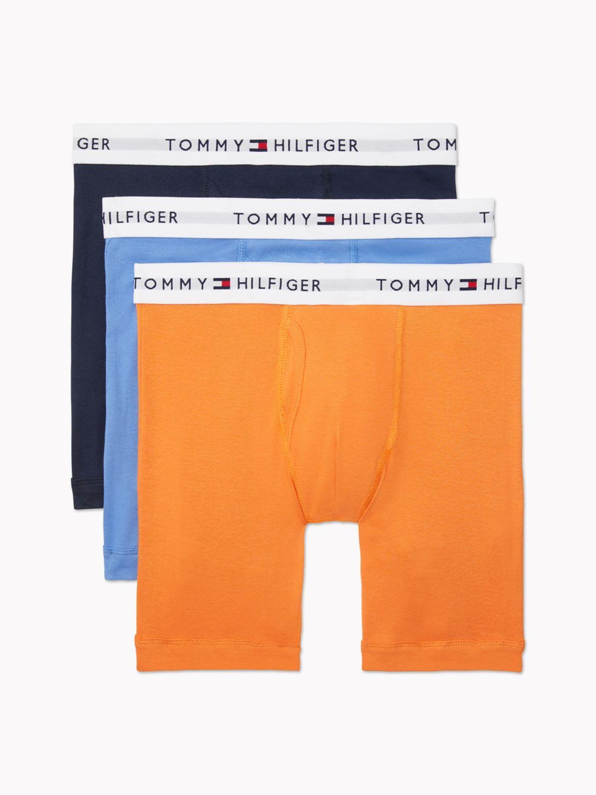 Men's Tommy Hilfiger 3-pack Cotton Classic Boxer Briefs, Size: XL, Navy Gray Product Image