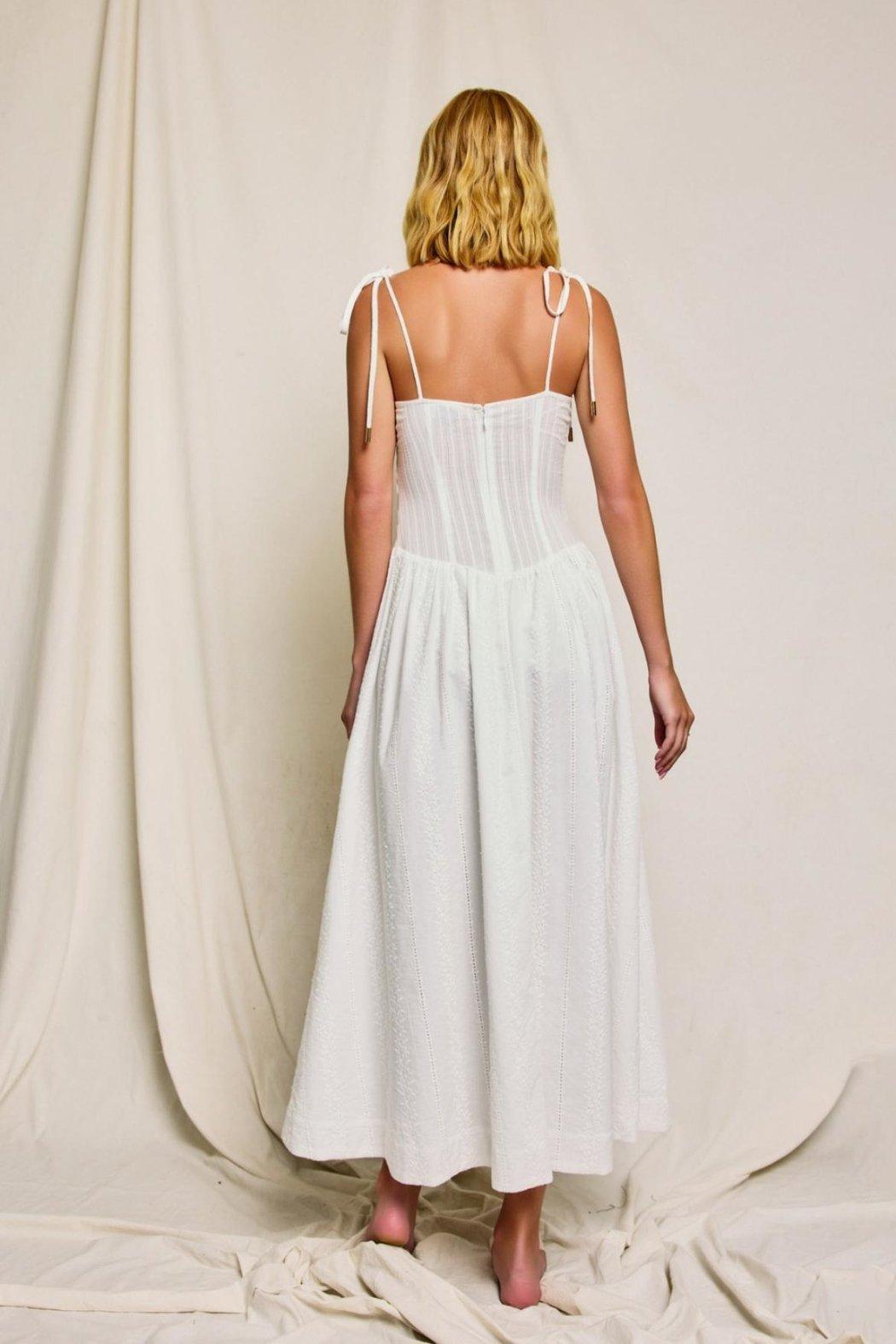 Smocked Embroidered Dress Product Image