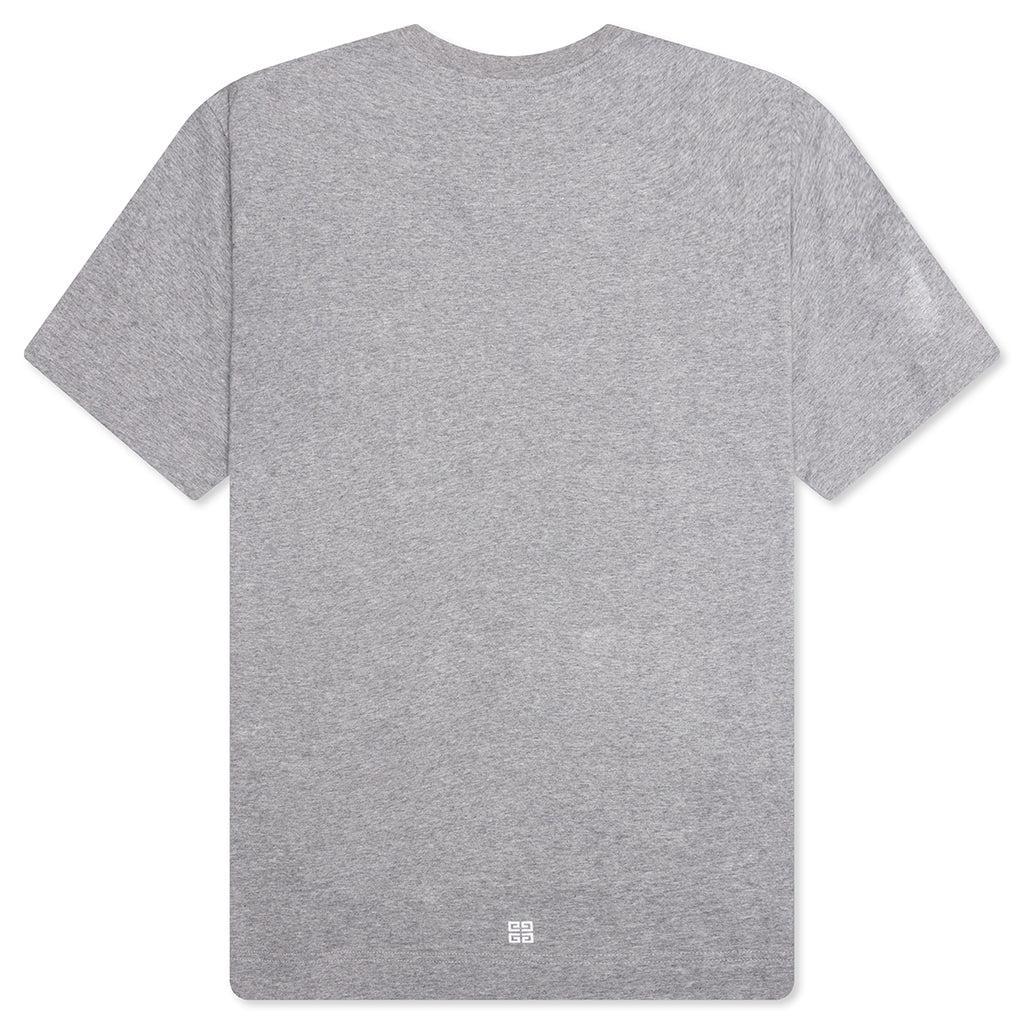 GVCY Floral Printed Crewneck T-Shirt - Light Grey Melange Male Product Image