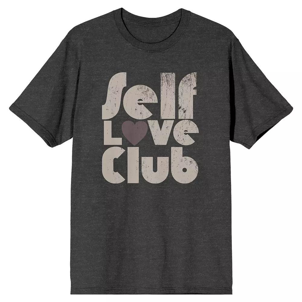 Men's Self Love Club Graphic Tee, Size: Small, Gray Product Image