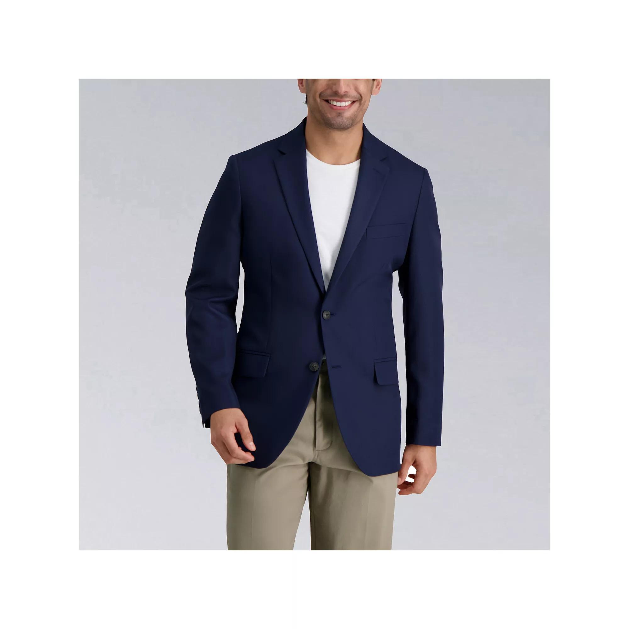 Men's Haggar® Active Series Tailored-Fit Sport Coat, Size: 42 Short, Blue Product Image
