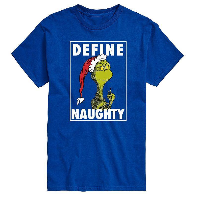 Big & Tall Dr. Seuss Define Naughty Tee, Men's, Size: XL Tall, Blue Product Image