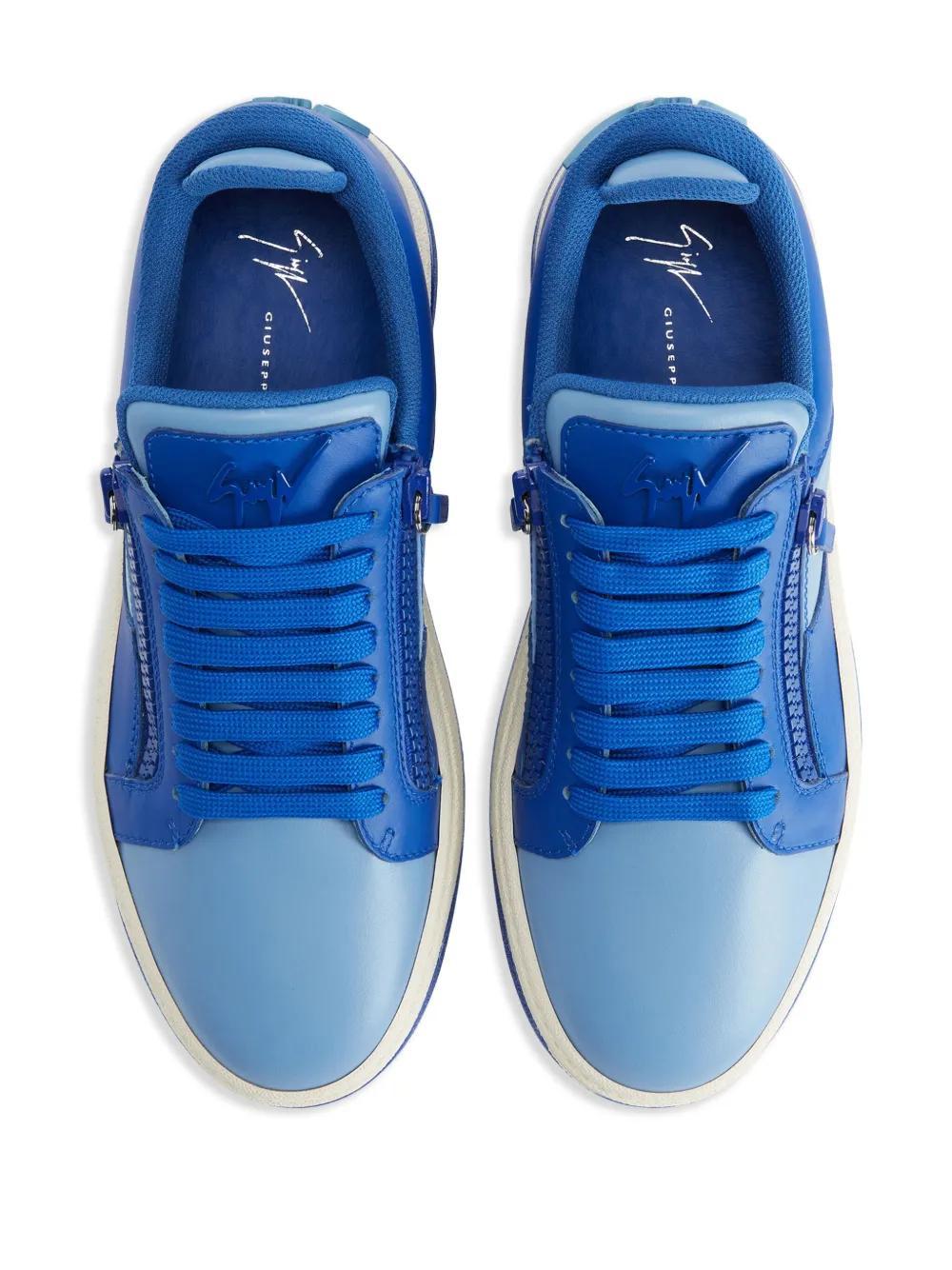 Gz94 colour-block leather sneakers Product Image