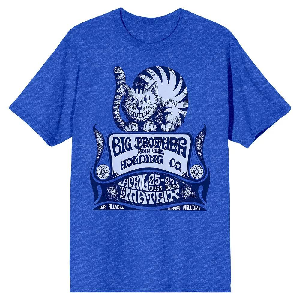 Men's Big Brother & the Holding Co Short Sleeve Graphic Tee, Size: Small, Blue Product Image