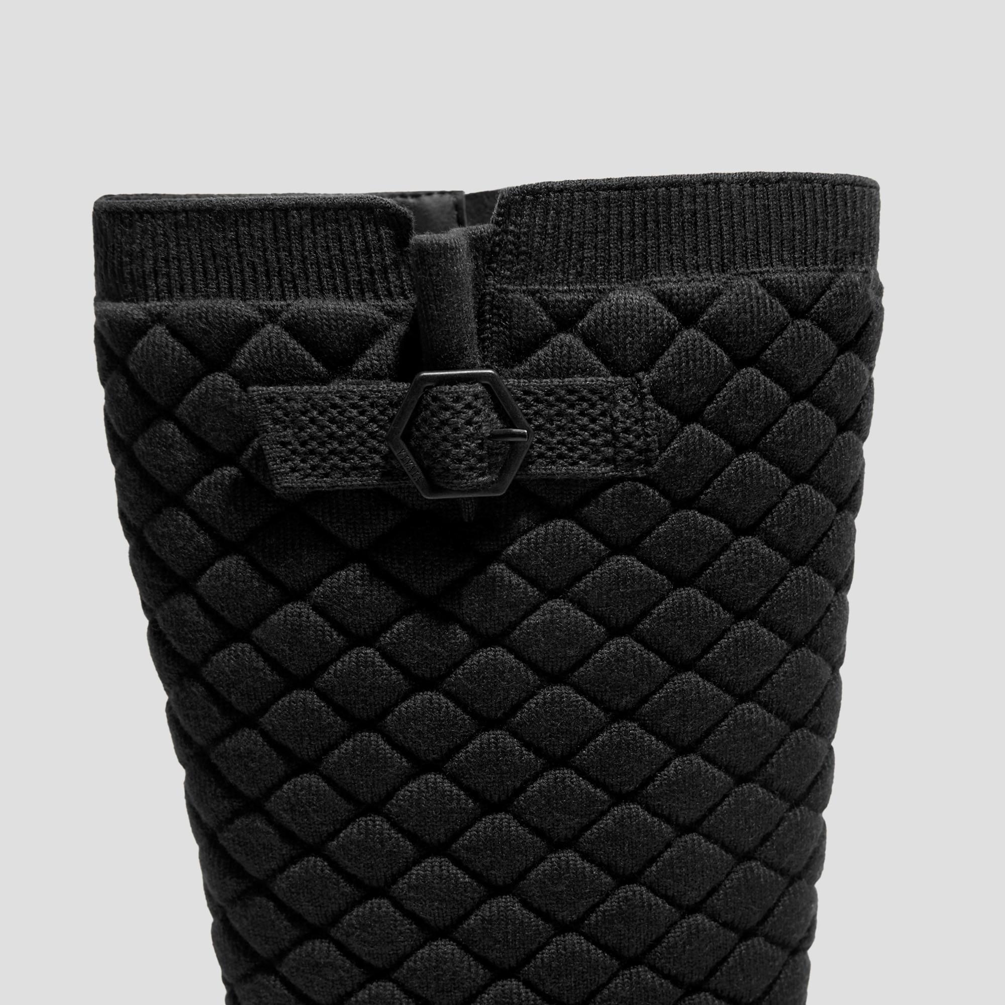 Wool Biker boots with round toe and half-high sole (Faith) Product Image