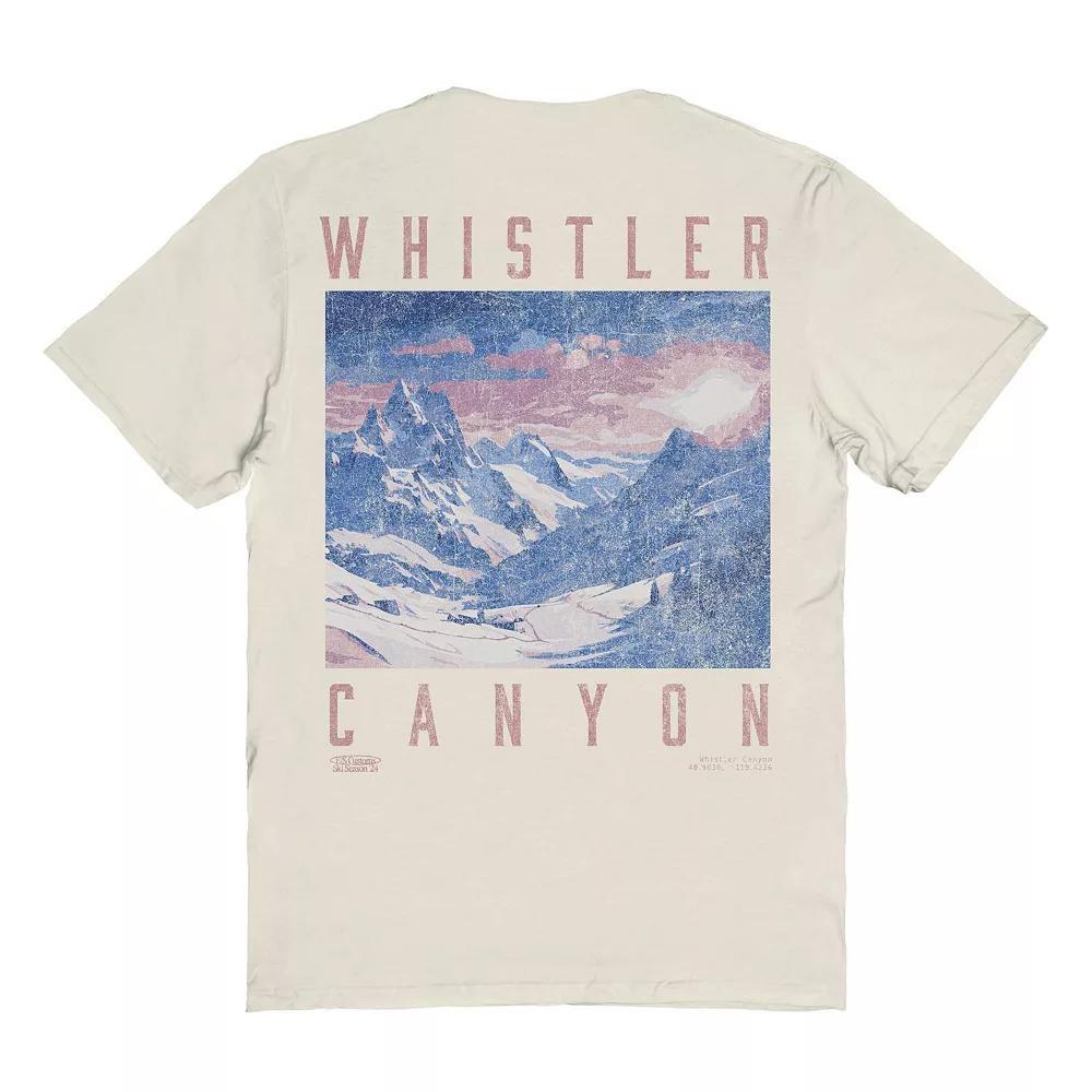 Men's Whistler Heather Graphic Tee, Size: Large, Natural Product Image
