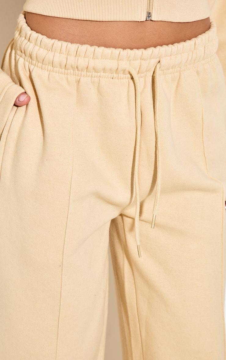 Latte Seam Detail Wide Leg Sweatpants Product Image