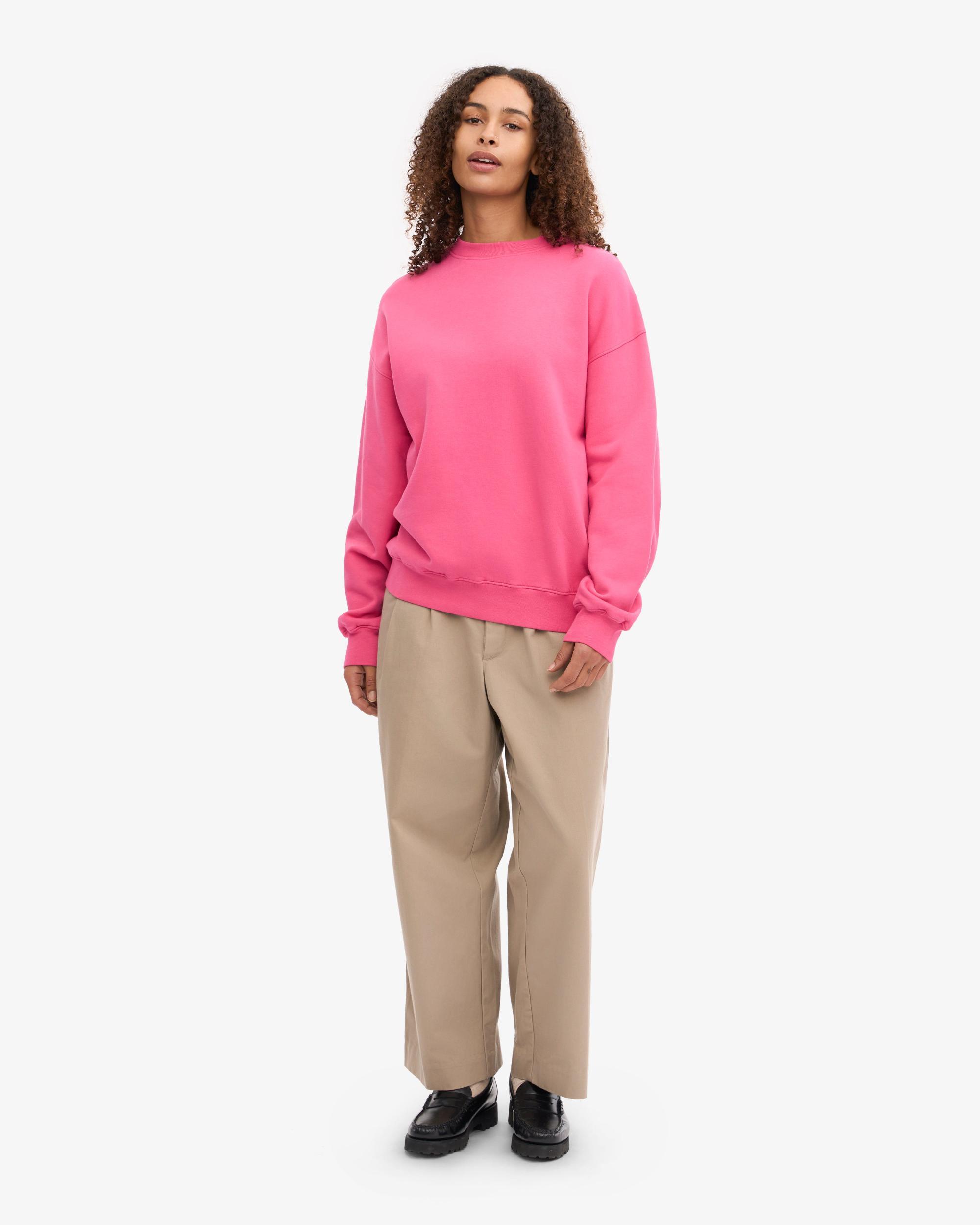 Organic Oversized Crew - Bubblegum Pink Product Image