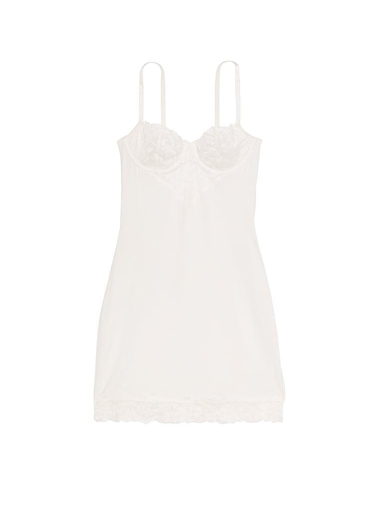 Modal & Lace Cupped Mini Slip Dress Product Image