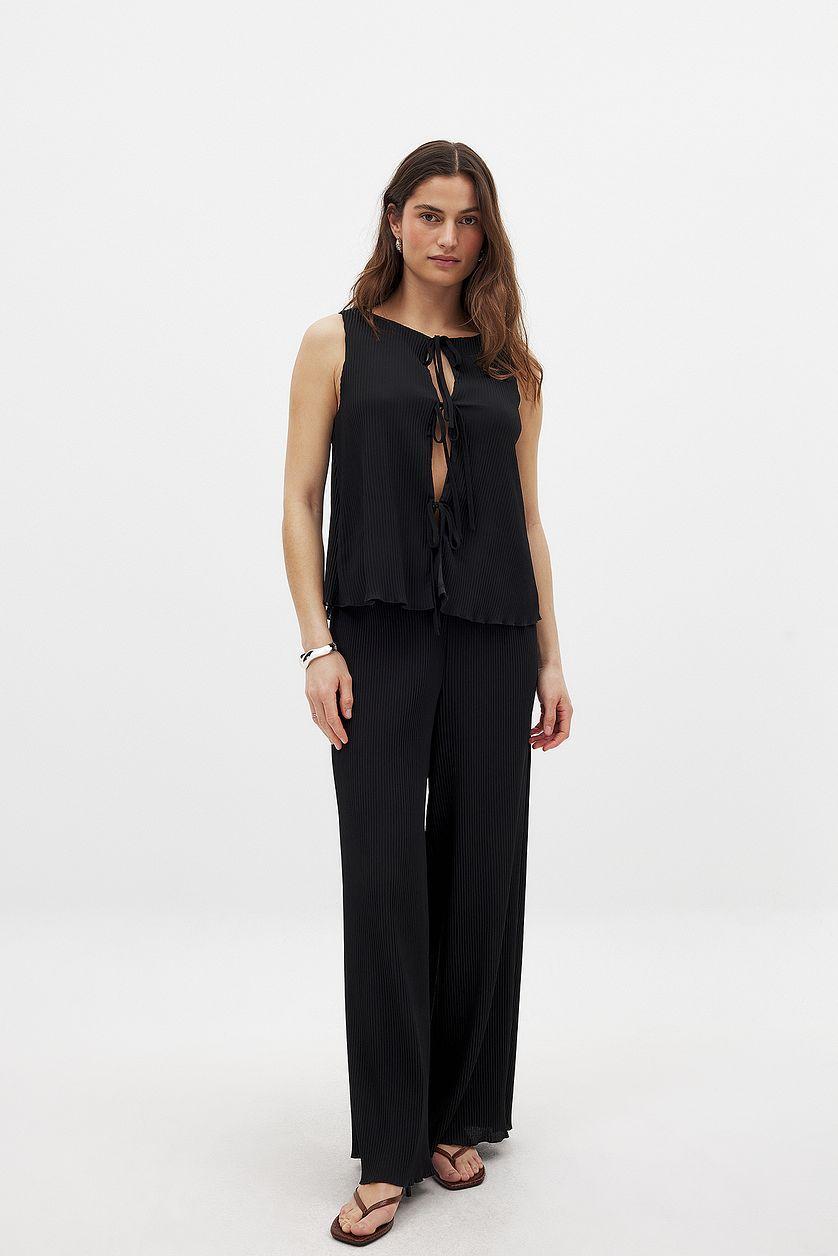 Tie Pleated Top Product Image