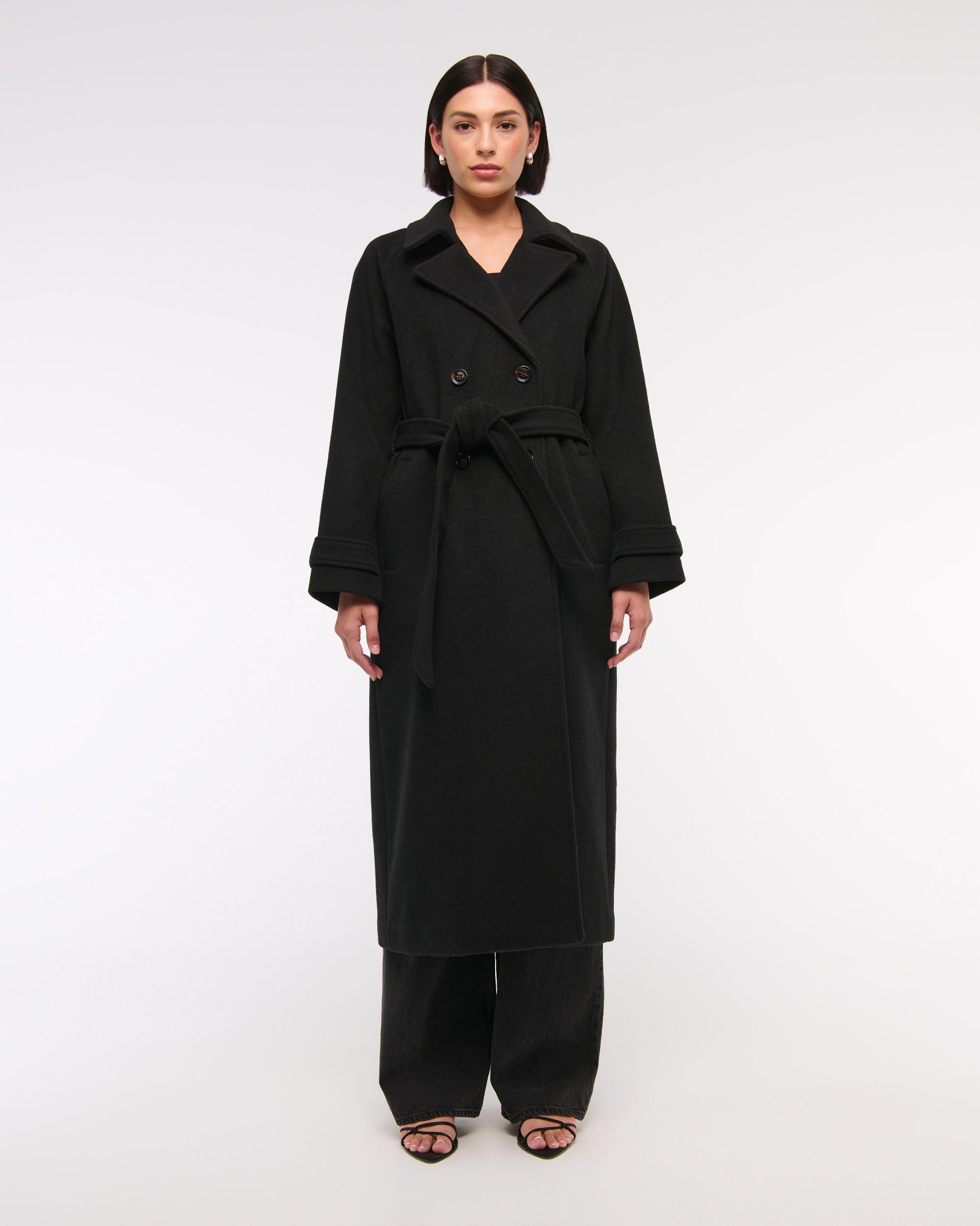 Wool-Blend Trench Coat Product Image
