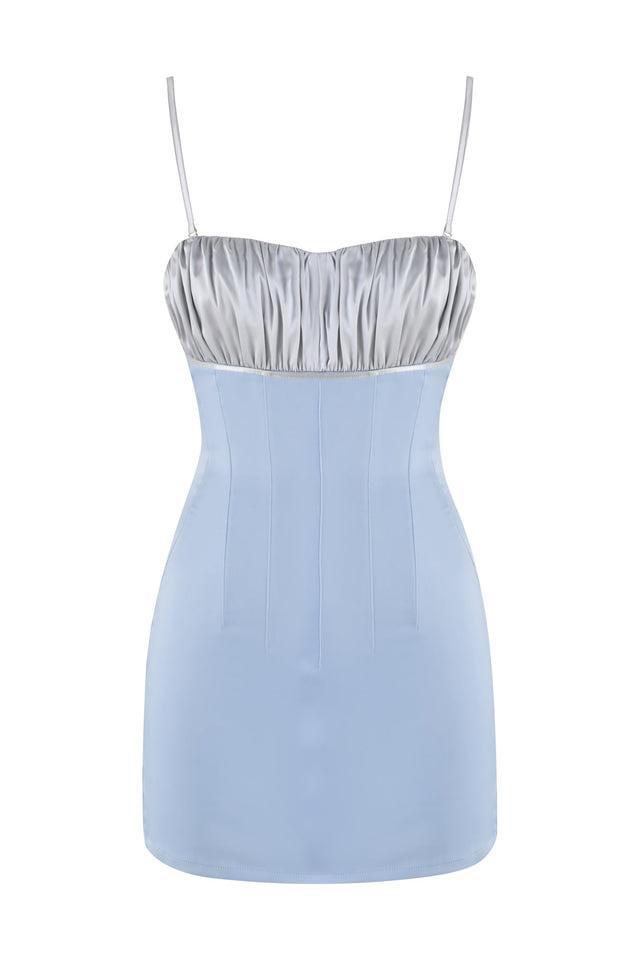 GLACIA MINI DRESS - BLUE Product Image