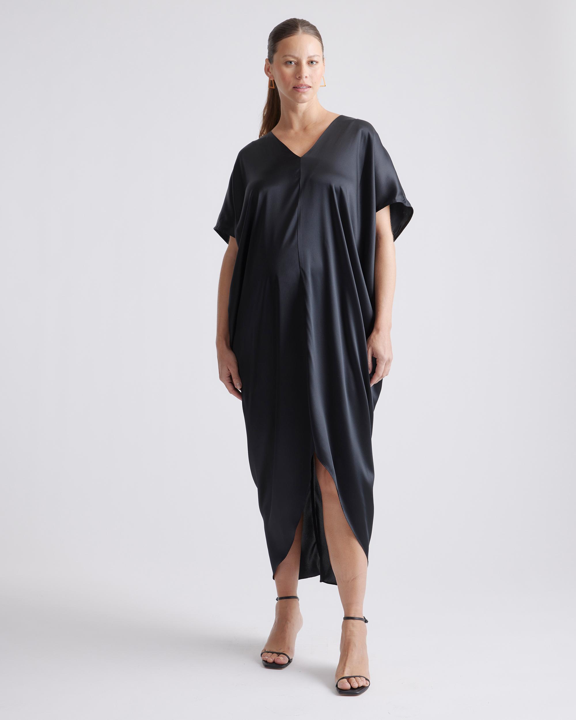 Quince | Women's Maternity Dress Silk Product Image