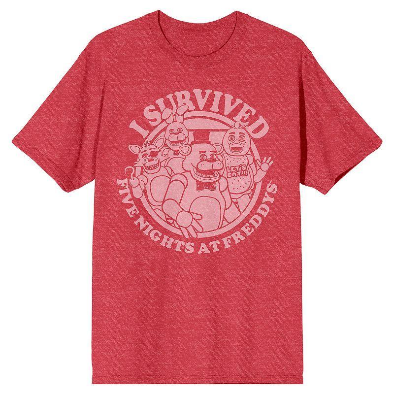 Men's Five Nights at Freddy's "I Survived" Group Portrait Graphic Tee, Size: XL Product Image