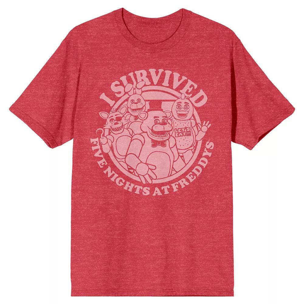 Men's Five Nights at Freddy's "I Survived" Group Portrait Graphic Tee, Size: XL Product Image