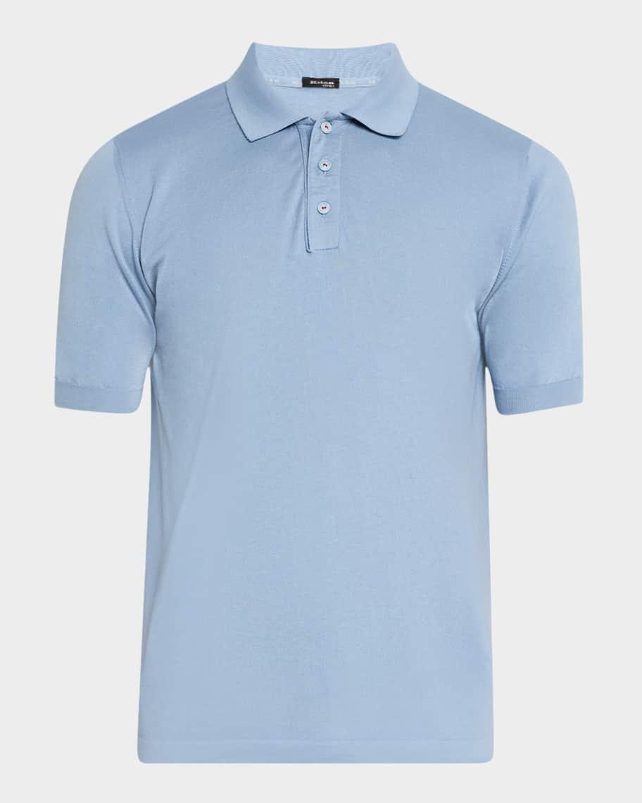 Men's Cotton Slim Fit Polo Shirt Product Image