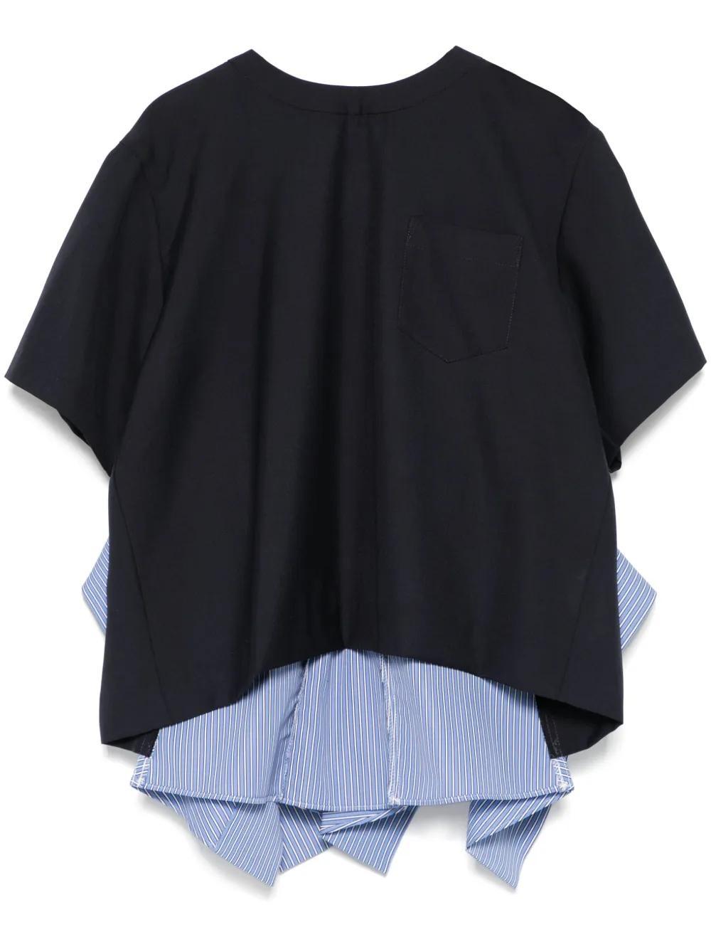 SACAI Panelled T-shirt In Blue Product Image