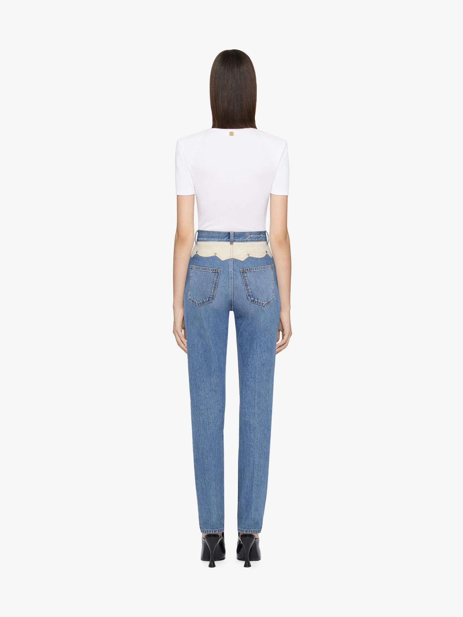 Slim fit jeans in denim with yoke Product Image