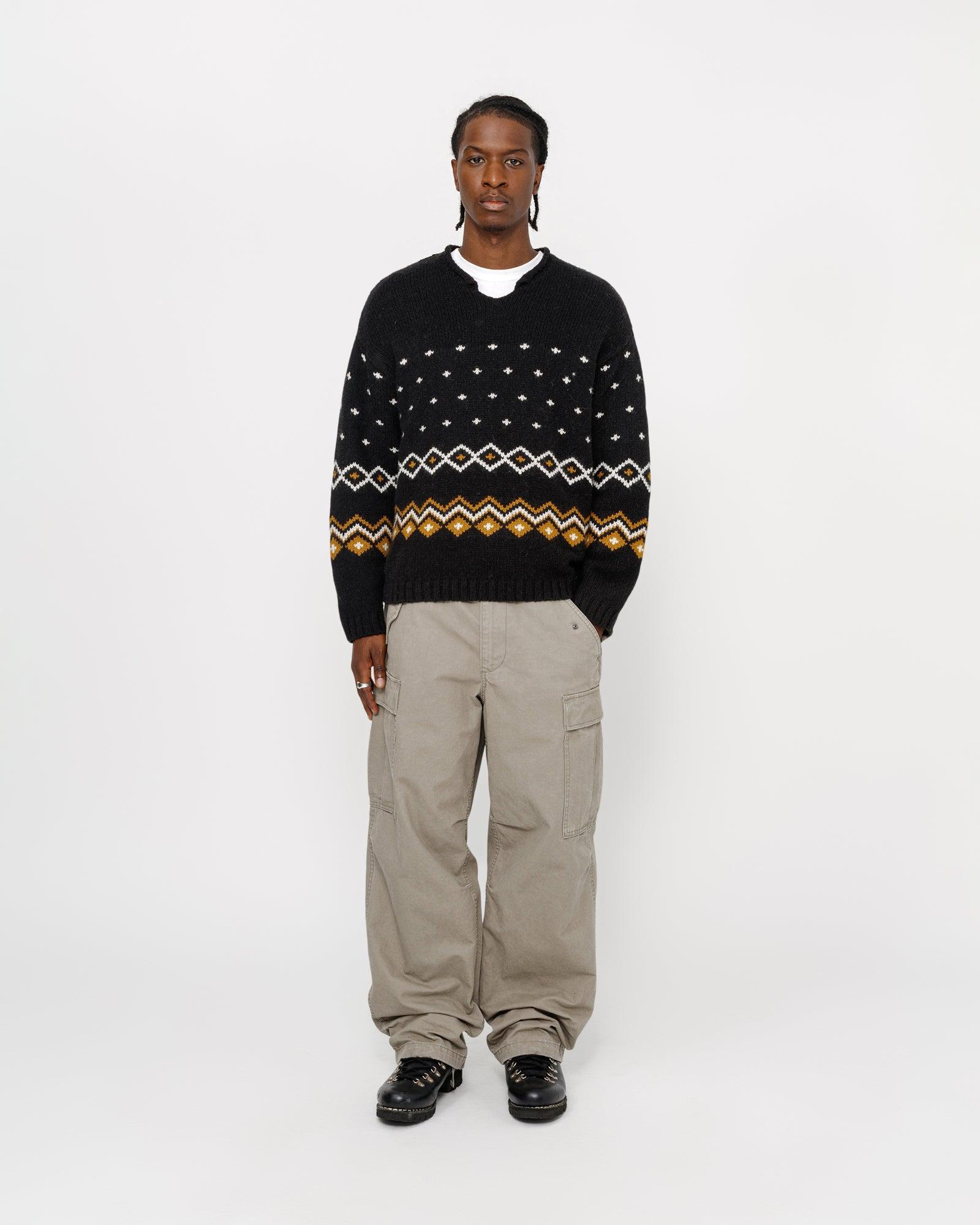 ROLL NECK FAIRISLE SWEATER Male Product Image