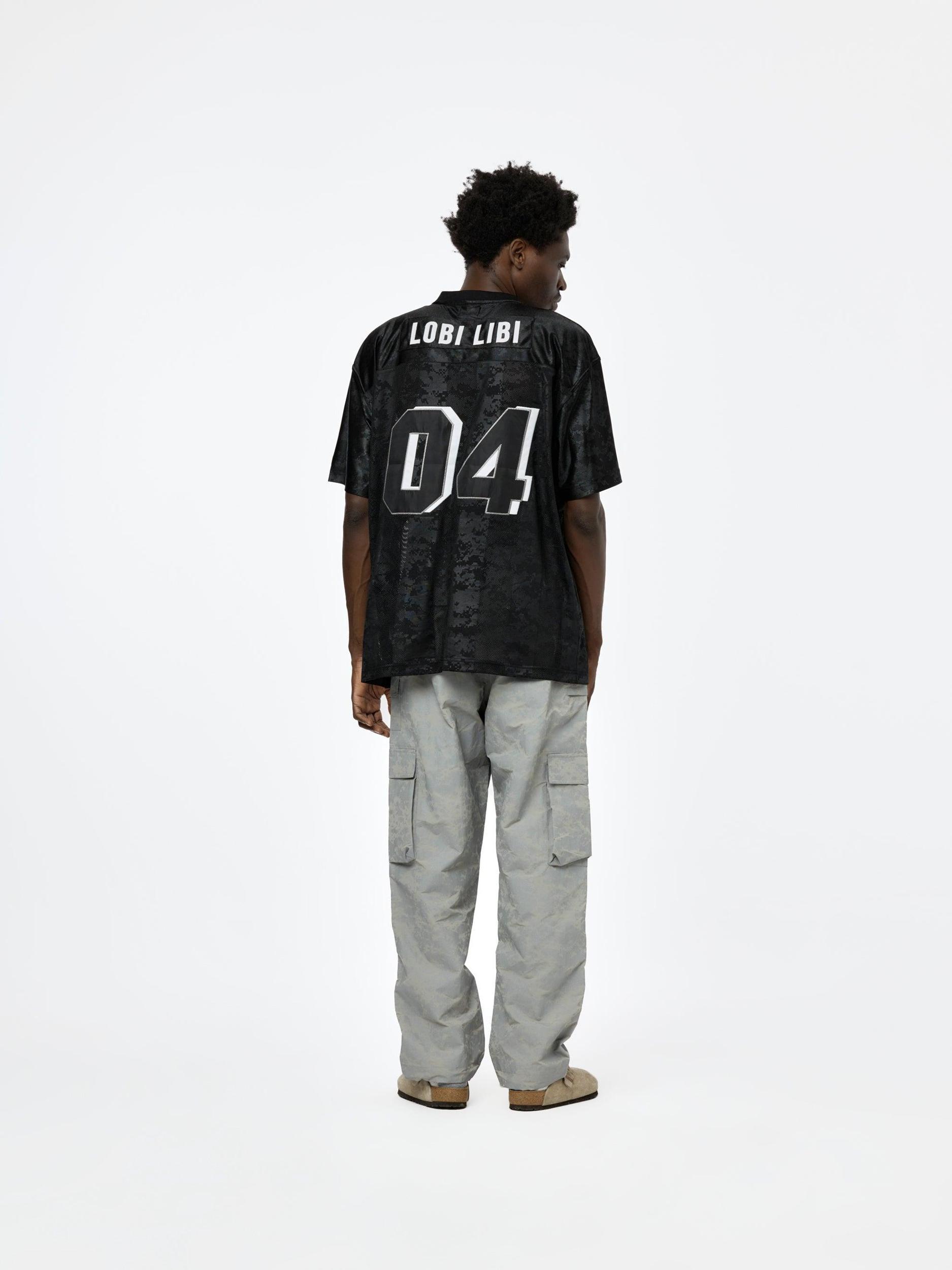 Digi Lobi Mesh Football Jersey (Black) Product Image