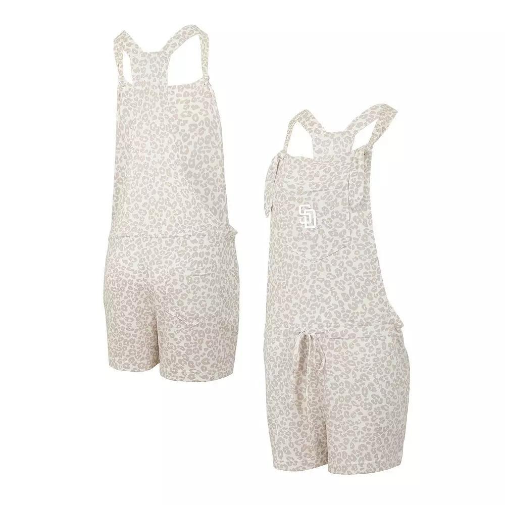 Women's Concepts Sport Cream San Diego Padres Montana Hacci Knit Romper Overalls, Size: Small, Beige Product Image