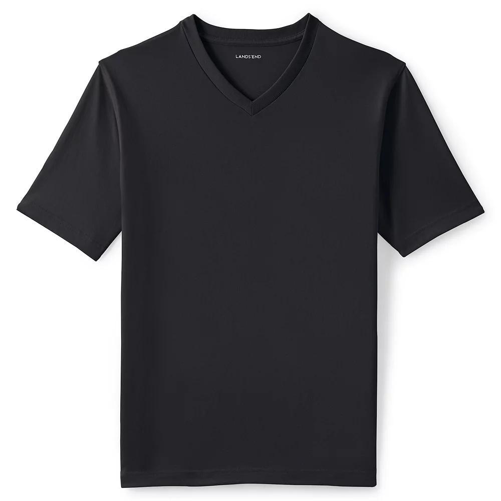Men's Lands' End Super-T V-Neck Tee, Size: Large, Radiant Blue Product Image