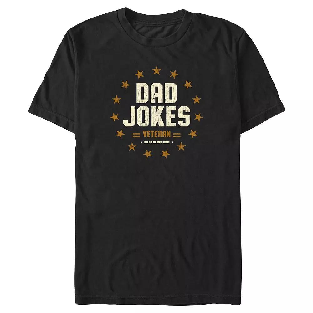 Big & Tall Dad Jokes Veteran Graphic Tee, Mens Product Image