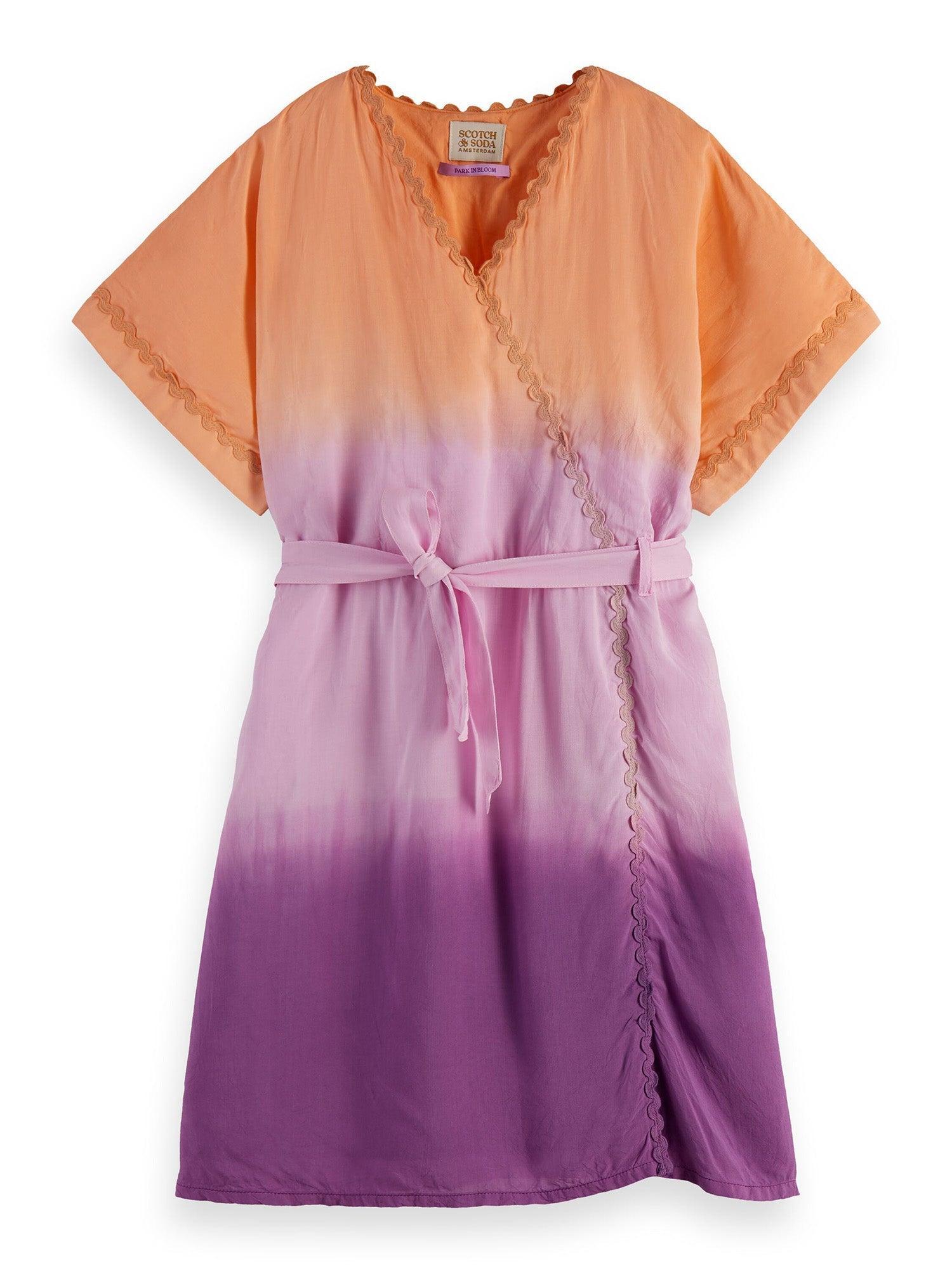 Scotch & Soda Tie-Dye Wrap Kaftan Dress Product Image
