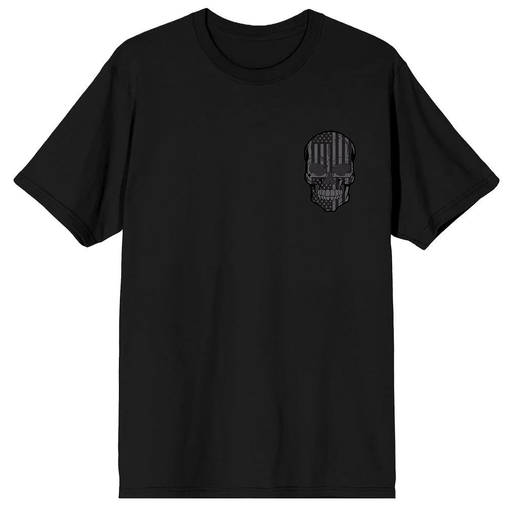 Men's Skull Graphic Tee, Size: Large, Black Product Image