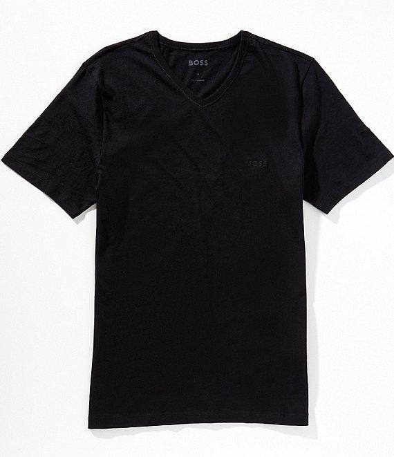 Hugo Boss Classic Fit Short Sleeve V-Neck Undershirt 3-Pack Product Image