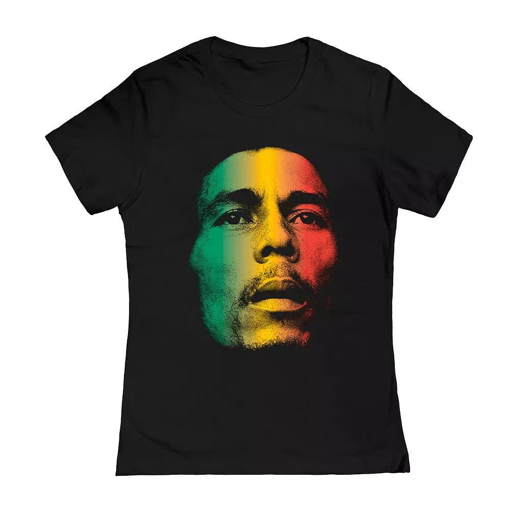Juniors' Bob Marley Face Graphic Tee, Girl's, Size: Small, Black Product Image