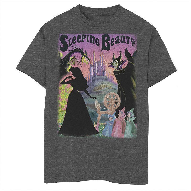 Disneys Sleeping Beauty Aurora Maleficent Mens Poster Tee, Boys Product Image