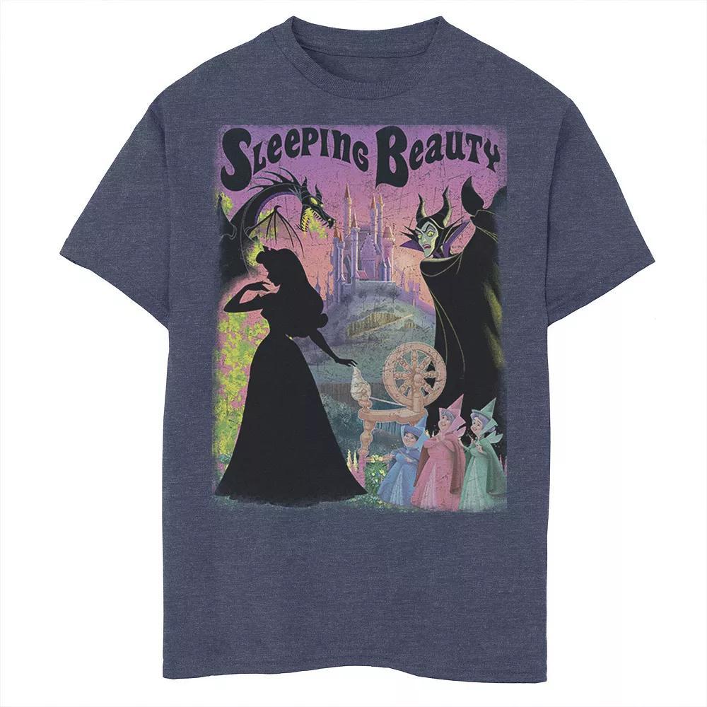 Disneys Sleeping Beauty Aurora Maleficent Mens Poster Tee, Boys Product Image
