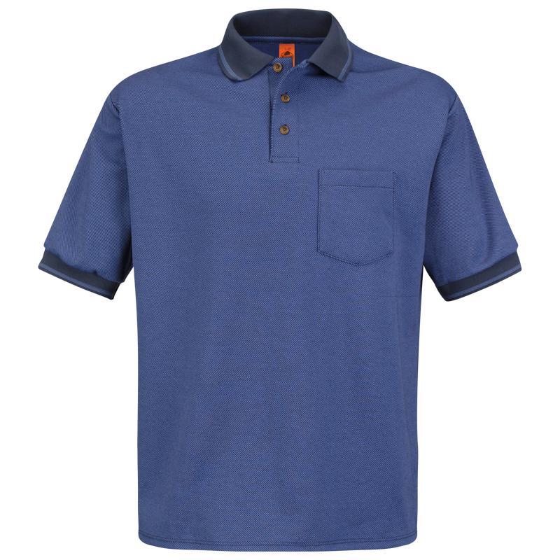 Mens Red Kap Short Sleeve Performance Knit Twill Polo Tee Product Image