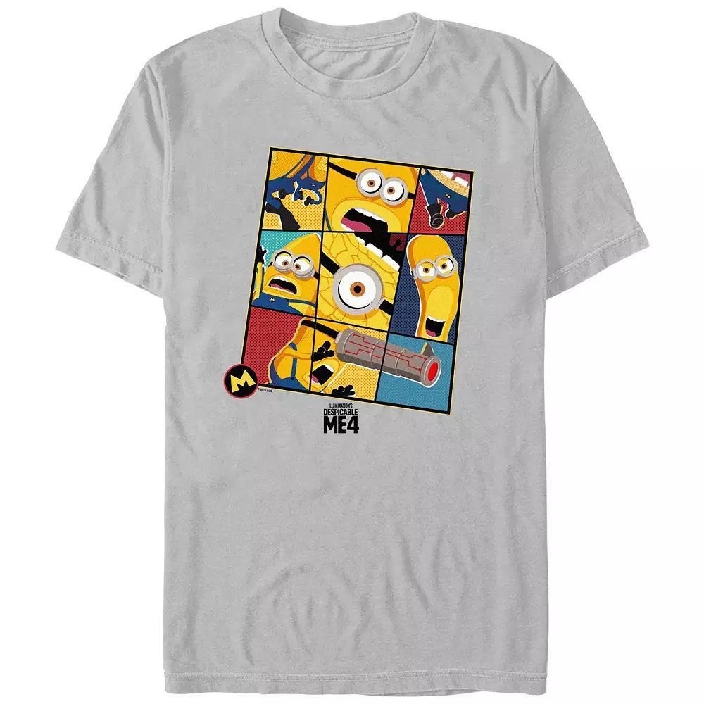 Mens Despicable Me 4 Minions Closeups Graphic Tee Product Image
