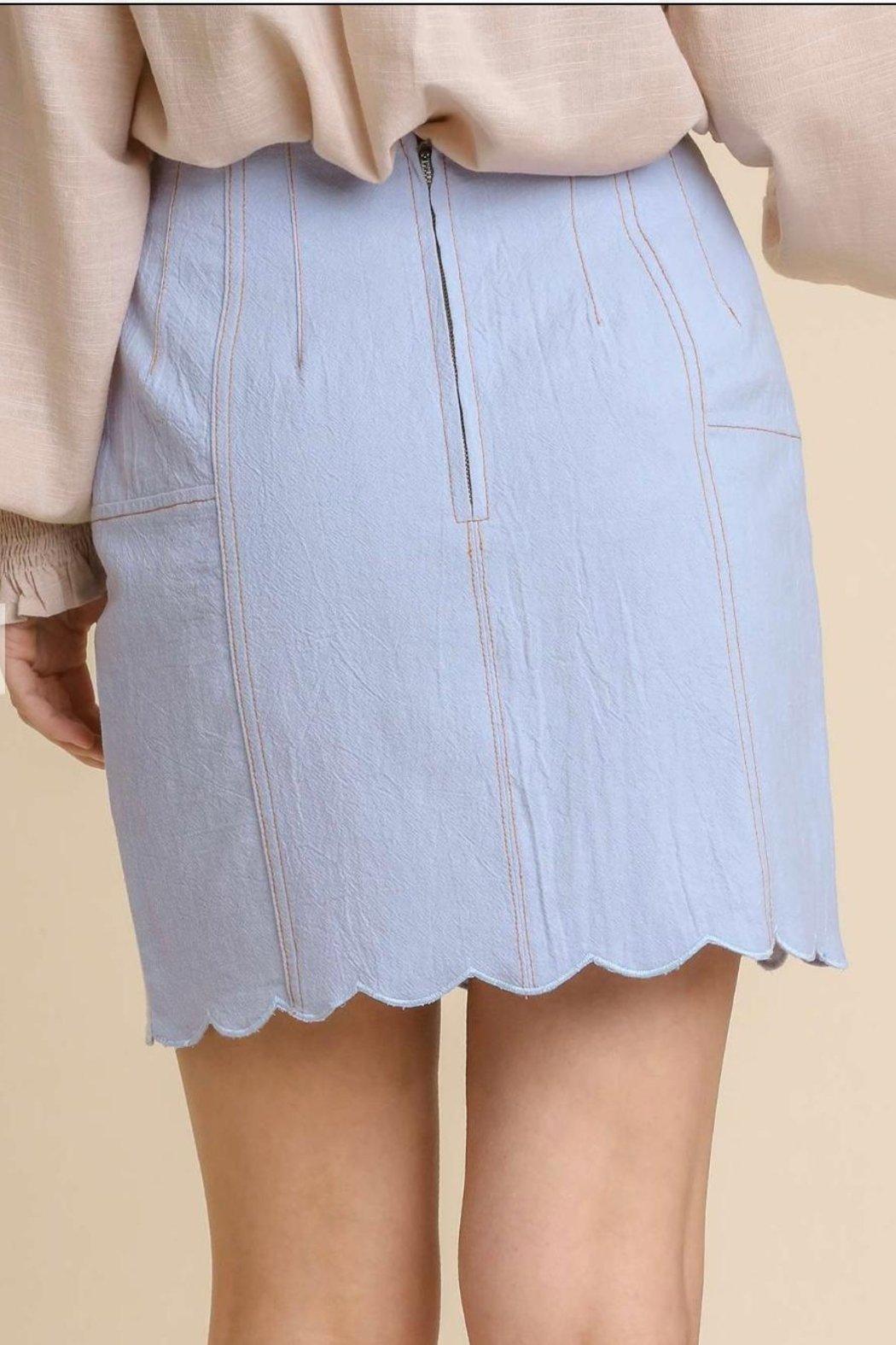 Skirt, Lt Denim Product Image