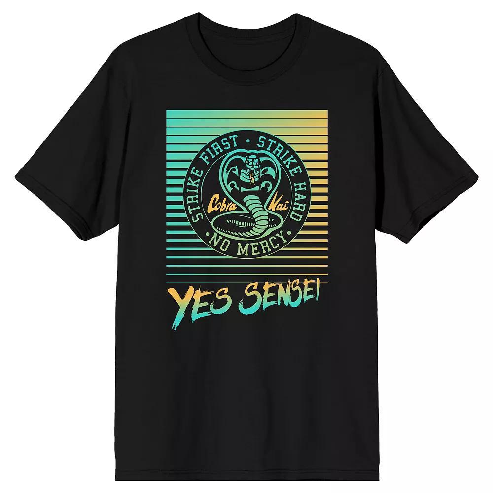 Men's Cobra Kai Yes Sensei Tee, Size: Large, Black Product Image