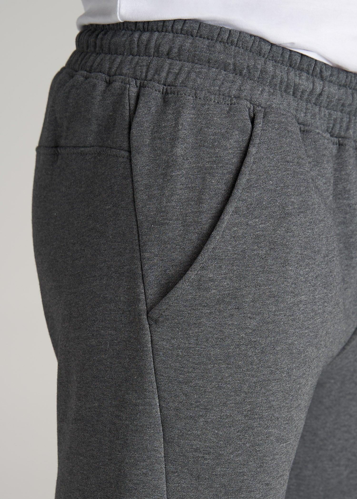 Wearever Fleece Joggers for Tall Men in Charcoal Mix Product Image