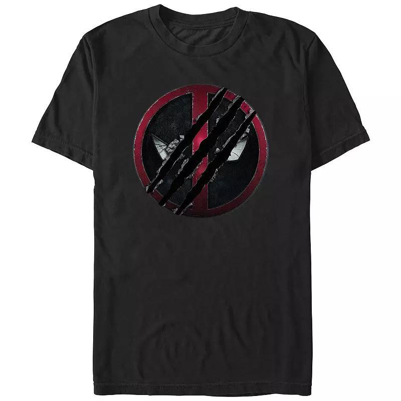 Men's Deadpool And Wolverine Scratch Logo Graphic Tee, Size: Small, Red Product Image