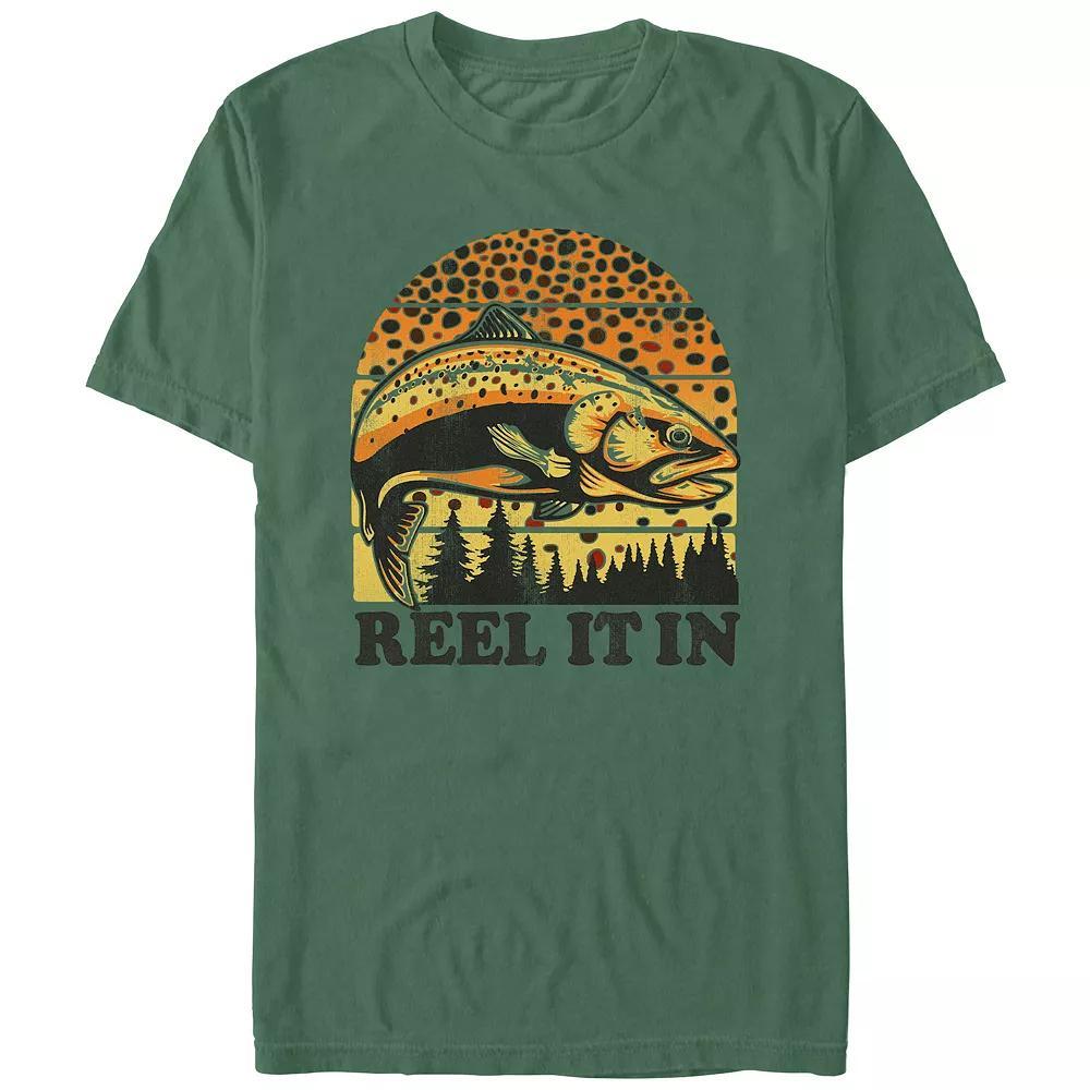 Men's Comfort Colors® Reel It In Graphic Tee, Size: Large, Light Green Product Image