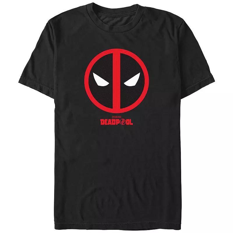 Men's Deadpool And Wolverine Pose Badge Graphic Tee, Size: Medium, Black Product Image