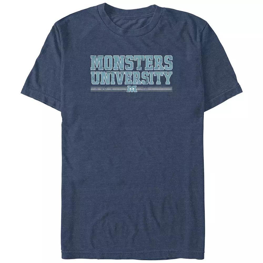 Disney / Pixar's Monsters University Big & Tall Graphic Tee, Men's, Size: 4XL Tall, Navy Grey Product Image