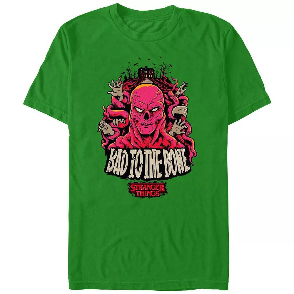 Men's Stranger Things Bad To The Bone Graphic Tee, Size: XXL, Kelly Product Image